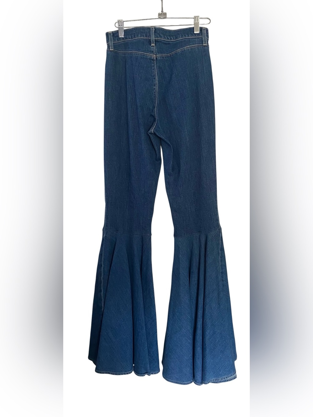 L'AGENCE Blue High-Waist Wide-Leg Flare Jeans - Picture 3 of 12
